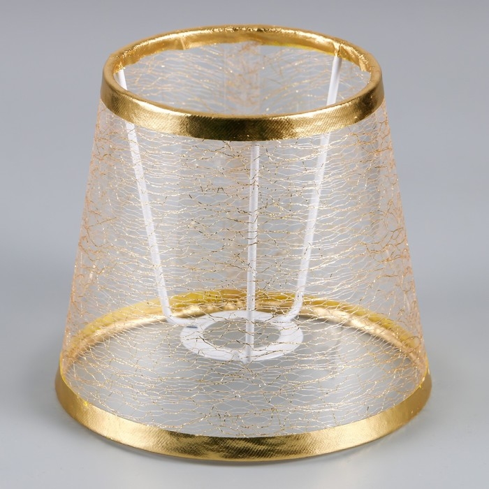 Абажур Абажур "Паутинка" E14 золото 10х14х12,5см