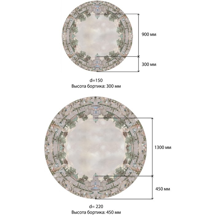 Скатерть &laquo;Этель&raquo; Райский сад d=220 +/- 3см