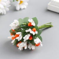 Декор для творчества "Зимние цветы"МИКС 10 см (1 набор=1 букету) в букете 12 цветов Декор для творчества "Зимние цветы"МИКС 10 см (1 набор=1 букету) в букете 12 цветов