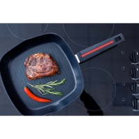 Сковорода гриль квадратная Magistro Flame, 28×28 см, антипригарное покрытие, индукция, цвет чёрный Сковорода гриль квадратная Magistro Flame, 28×28 см, антипригарное покрытие, индукция, цвет чёрный