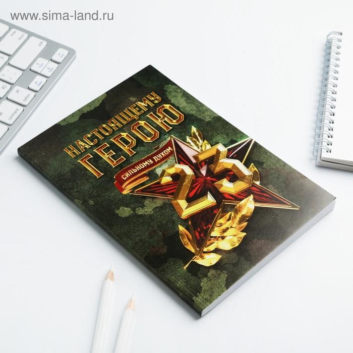 Подарочный набор &laquo;С 23 февраля&raquo;: обложка для паспорта ПВХ и ежедневник А5 80 листов