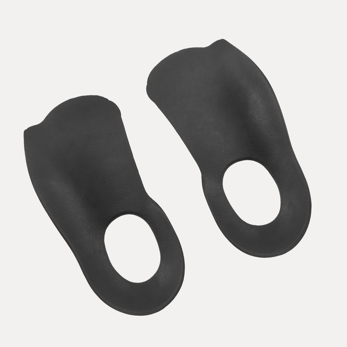 Полустельки для обуви, S р-р, 15 &times; 6 см, пара, цвет чёрный