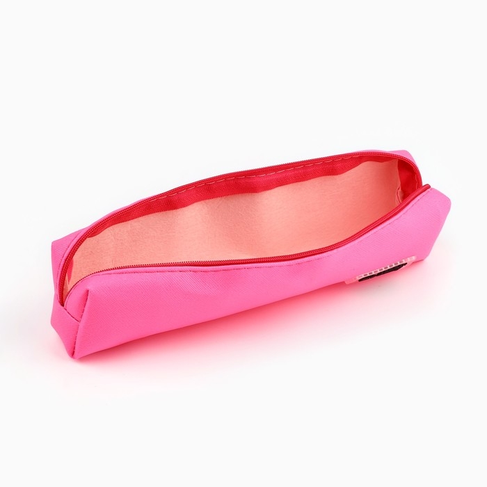 Пенал из искусственной кожи «1 сентября», 21 х 4 х 4 см, розовый Пенал из искусственной кожи «1 сентября», 21 х 4 х 4 см, розовый