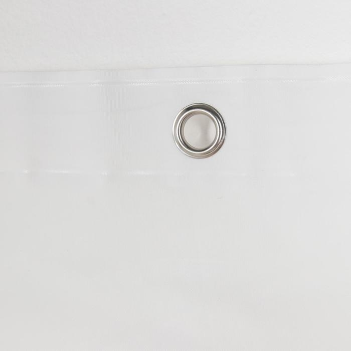 Штора для ванны SAVANNA &laquo;Классик&raquo;, с люверсами, 180&times;180 см, EVA, цвет белый