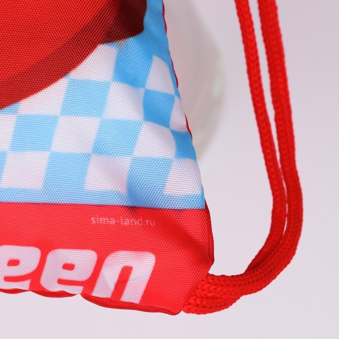 Мешок для обуви 420 х 350 мм, Тачки &laquo;Маккуин&raquo; (мягкий полиэстер, плотность 210D)