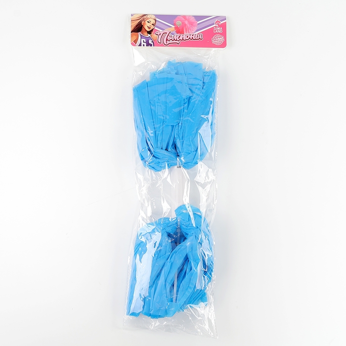 Помпон 1шт, цвет голубой Помпон 1шт, цвет голубой