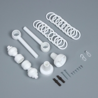 Карниз металлический настенный однорядный, ширина 200 см, цвет белый