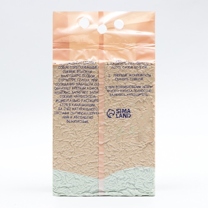 Наполнитель тофу "Котэ", впитываемость 5 л, зелёный чай