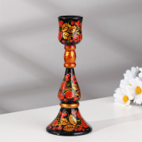 Подсвечник, 20х8 см, хохлома Подсвечник, 20х8 см, хохлома
