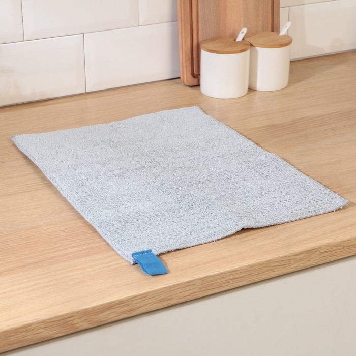 Коврик для сушки посуды Доляна «Лофт», 30×40 см, микрофибра, цвет светло-серый Коврик для сушки посуды Доляна «Лофт», 30×40 см, микрофибра, цвет светло-серый