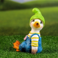 Садовая фигура "Утенок с цветами" 10x5,5x16см Садовая фигура "Утенок с цветами" 10x5,5x16см