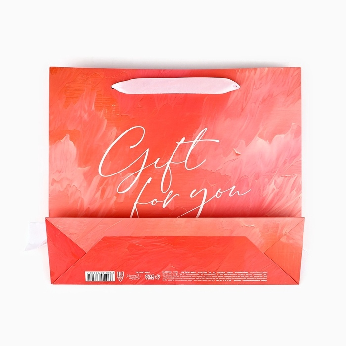 Пакет ламинированный с лентой &laquo;С любовью&raquo;, M 30 &times; 9 &times; 26 см