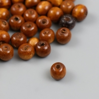 Бусины для творчества дерево "Натуральные" d=0,8 см набор 20 гр Бусины для творчества дерево "Натуральные" d=0,8 см набор 20 гр