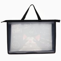 Папка с ручками А4, 335 х 235 х 55 мм, пластиковая, ручки-тесьма, Calligrata "Кот" Папка с ручками А4, 335 х 235 х 55 мм, пластиковая, ручки-тесьма, Calligrata "Кот"