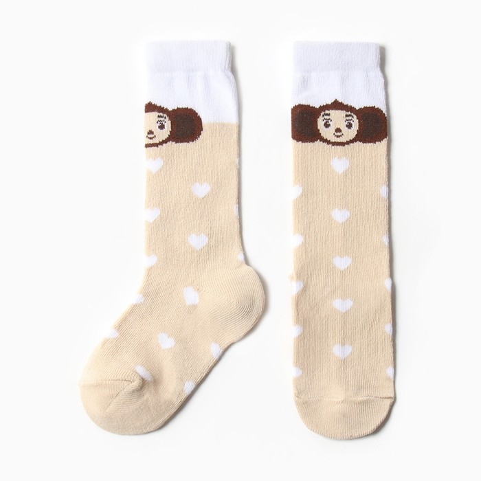 Гольфы детские KAFTAN Чебурашка, р-р 16-18 см, бежевый Гольфы детские KAFTAN Чебурашка, р-р 16-18 см, бежевый