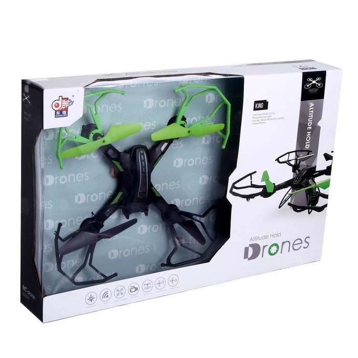 Квадрокоптер DH-X11DW, камера 0,3 Mpx, передача изображения на смартфон, Wi-Fi, барометр, цвет чёрно-зелёный Квадрокоптер DH-X11DW, камера 0,3 Mpx, передача изображения на смартфон, Wi-Fi, барометр, цвет чёрно-зелёный