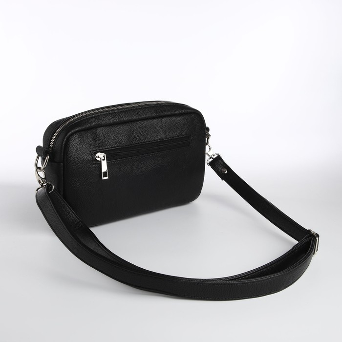 Сумка женская через плечо TEXTURA, маленький размер, цвет чёрный