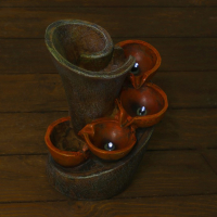 Фонтан "Люпин" чаши, 18,5х18х24 см (с подсветкой)