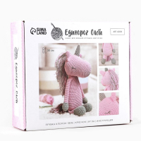 Набор для вязания. Амигуруми: мягкая игрушка своими руками &laquo;Единорожек Олби&raquo;, 30 см