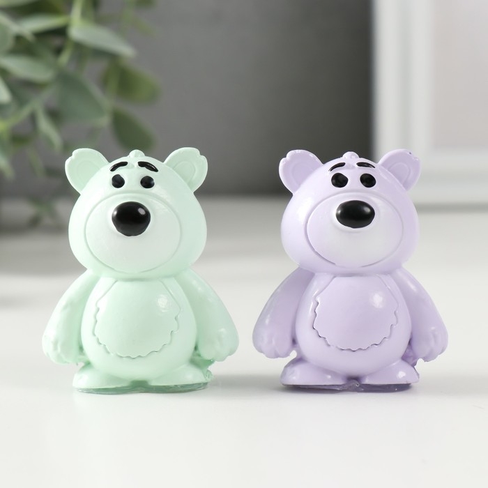 Сувенир полистоун Сувенир полистоун "Яркий мишка" МИКС 2х4х5 см