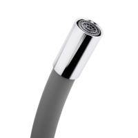 Смеситель для кухни ZEIN Z2115, однорычажный, гибкий излив, картридж 40 мм, серый/хром Смеситель для кухни ZEIN Z2115, однорычажный, гибкий излив, картридж 40 мм, серый/хром