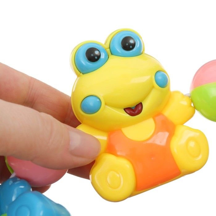 Растяжка на коляску/кроватку «Лягушата», 4 игрушки, цвет МИКС, Крошка Я Растяжка на коляску/кроватку «Лягушата», 4 игрушки, цвет МИКС, Крошка Я