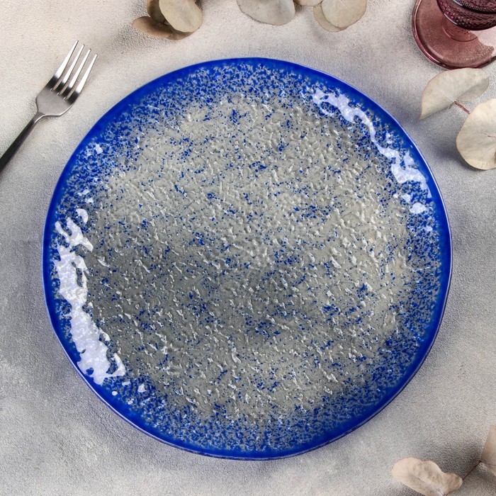 Тарелка стеклянная подстановочная Magistro «Голубой бриллиант», d=30,5 см Тарелка стеклянная подстановочная Magistro «Голубой бриллиант», d=30,5 см