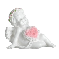 Фигура "Ангелочек с сердцем сидячий" 12х11см