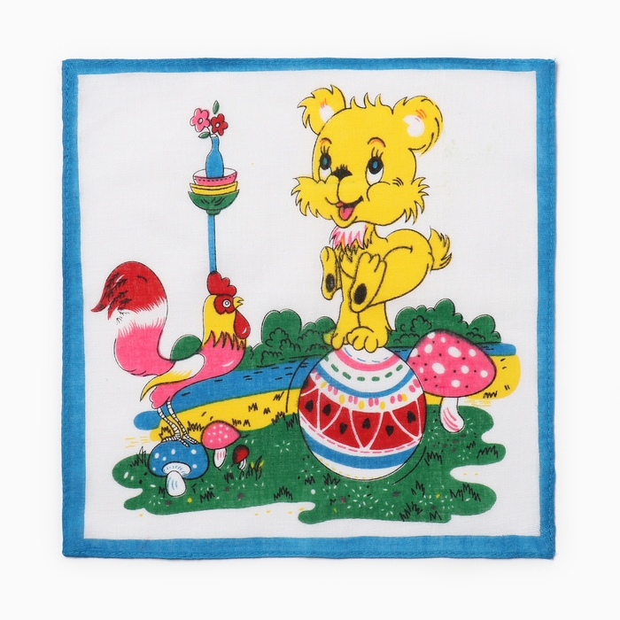 Набор детских носовых платков Etteggy (6шт) 25х25см печать полотн. 66г/м, хл100%