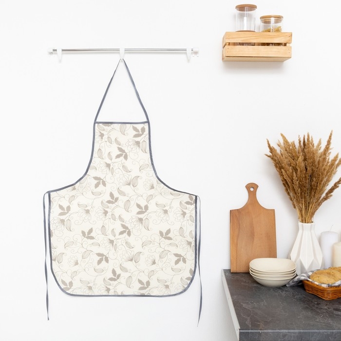 Фартук кухонный без кармана 60х70см, МИКС, хл100%