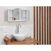 Шкафчик зеркальный для ванной комнаты «Арго», цвет белый мрамор Шкафчик зеркальный для ванной комнаты «Арго», цвет белый мрамор