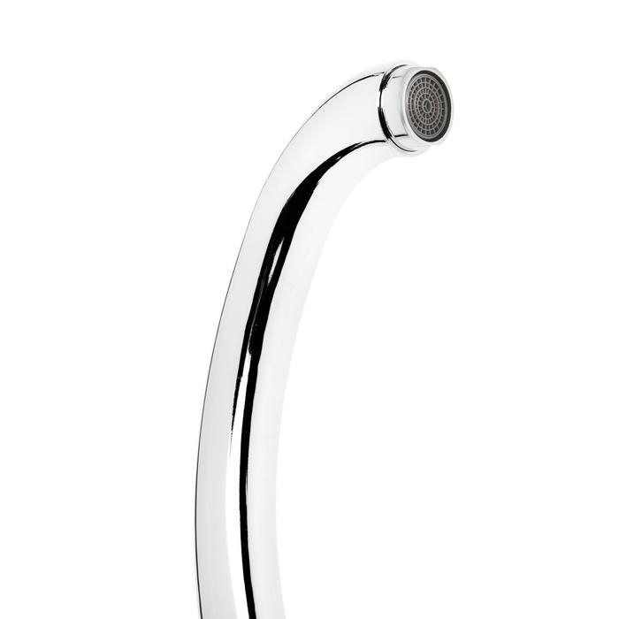 Излив для смесителя ZEIN Излив для смесителя ZEIN "Утка", по оси 22 см, нержавейка, аэратор пластик