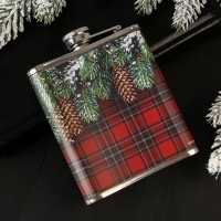 Новый год. Фляжка «Крепость, выдержка», 210 мл Новый год. Фляжка «Крепость, выдержка», 210 мл