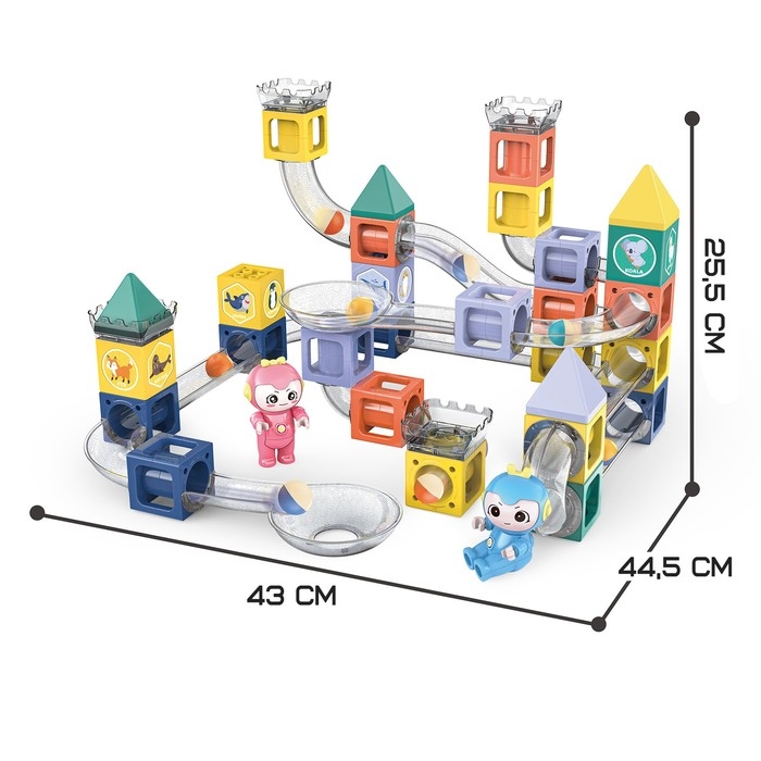 Конструктор магнитный &laquo;Марблс&raquo;, 70 деталей