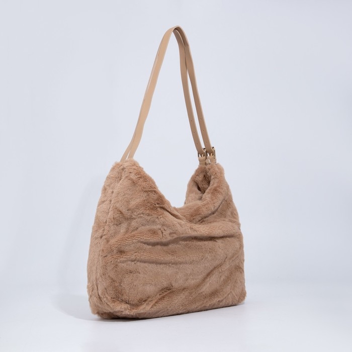 Сумка-мешок на молнии, цвет коричневый Сумка-мешок на молнии, цвет коричневый