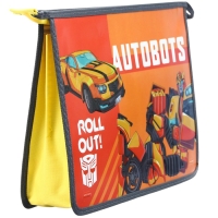 Папка для труда А4, на молнии, с эффектом металлика, Трансформеры Папка для труда А4, на молнии, с эффектом металлика, Трансформеры