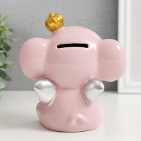 Копилка керамика "Розовый слонёнок с крыльями в короне" 12,8х9,5х14 см Копилка керамика "Розовый слонёнок с крыльями в короне" 12,8х9,5х14 см