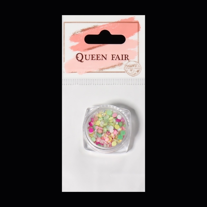 Стразы для декора ногтей «NEON», разноразмерные, светятся в темноте, разноцветные Стразы для декора ногтей «NEON», разноразмерные, светятся в темноте, разноцветные