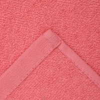 Салфетка махровая 30х50см, коралл, 360г/м, хл100%