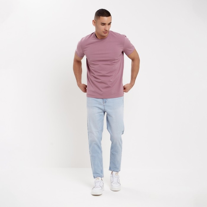 Футболка мужская MINAKU REGULAR FIT: цвет пурпурный, р-р 46