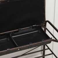 Подставка для обуви с сиденьем, 3 яруса, 65×30×48 см, цвет МИКС Подставка для обуви с сиденьем, 3 яруса, 65×30×48 см, цвет МИКС