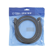 Душевой шланг ZEIN Z30PB, 150 см, гайки металл, латунная втулка, нержавеющая сталь, черный Душевой шланг ZEIN Z30PB, 150 см, гайки металл, латунная втулка, нержавеющая сталь, черный