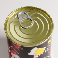 Носки в банке "Без пивка, нет новогоднего огонька" (внутри носки мужские, цвет чёрный)