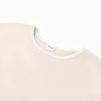 Свитшот детский MINAKU: Fleece Soft, цвет бежевый, рост 128 см