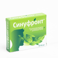 Синуфронт, облегчение дыхания, 50 таблеток по 165 мг Синуфронт, облегчение дыхания, 50 таблеток по 165 мг