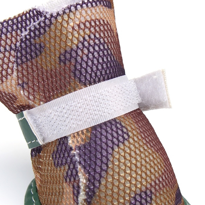 Ботинки для собак Ботинки для собак "Боец", набор 4 шт, размер 1 (подошва 4 х 3,2 см), камуфляж