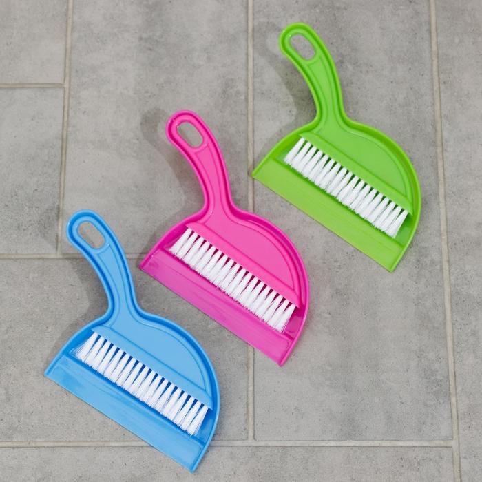 Набор для уборки, щётка, совок, цвет МИКС Набор для уборки, щётка, совок, цвет МИКС