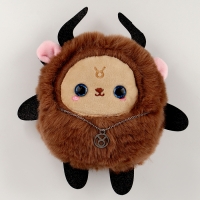 Мягкая игрушка &mdash; Зодиак &laquo;Создай своё украшение. Телец&raquo;, с кулоном