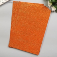 Фоамиран "Рыжий блеск" 2 мм формат А4 (набор 5 листов) Фоамиран "Рыжий блеск" 2 мм формат А4 (набор 5 листов)