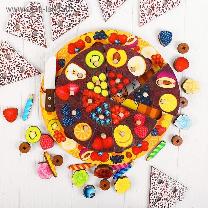 Развивающая игра &laquo;Торт&raquo; 54 элемента, 5 слоёв